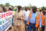 Edgard Moukoumbi à Bambouchine et dresse un état des lieux des voiries