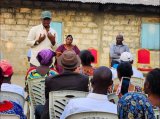 Pascal Nze Ndong Nze à l'écoute des habitants du Cap Caravane