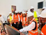 Visite de terrain du Ministre Philippe Tonangoye à la centrale solaire de Solen Énergie