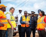 4,4 km de voirie dans la commune de Port-Gentil visités par le ministre des TP