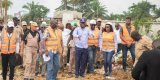 Le Chef de l'État en visite de chantiers à Cocobeach