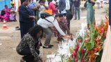 Gabon: survivants et parents des victimes du naufrage du bateau «Esther Miracle» au palais de (…)